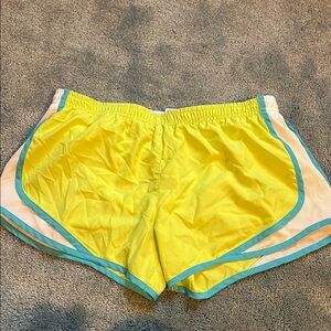ARIZONA Lime and Teal Athletic Shorts